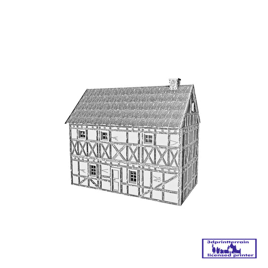 German Campaign Timbered House 1 Thatched Roof