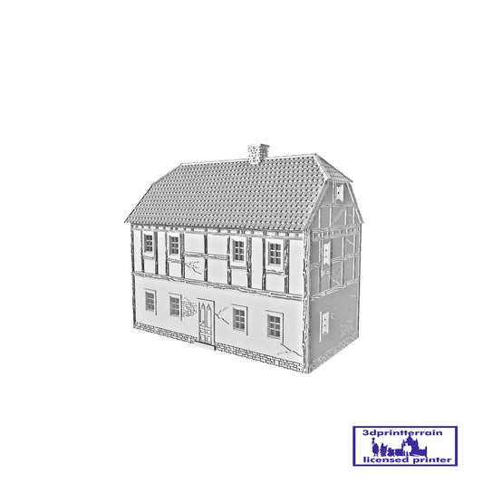 German Campaign Timbered House 3 Roof Hipped