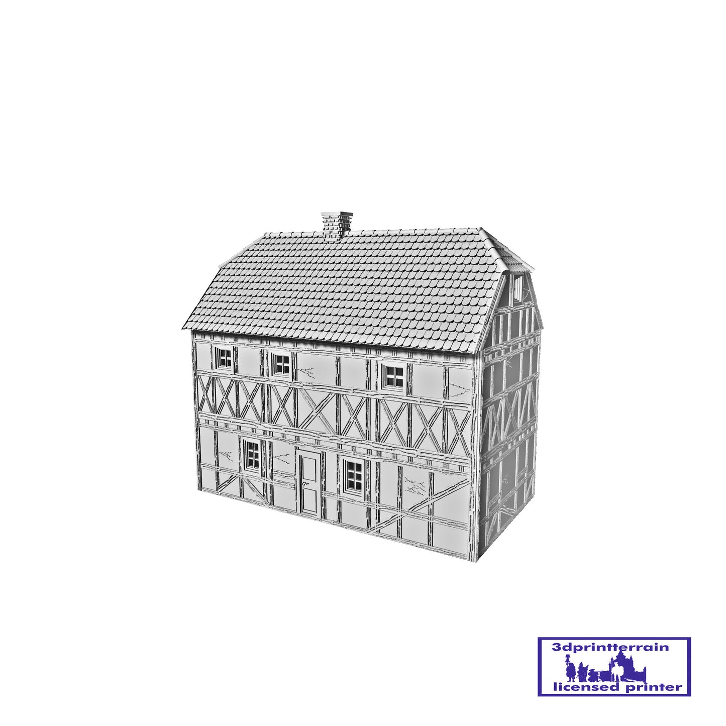 German Campaign Timbered House 1 Roof Hipped Dormers
