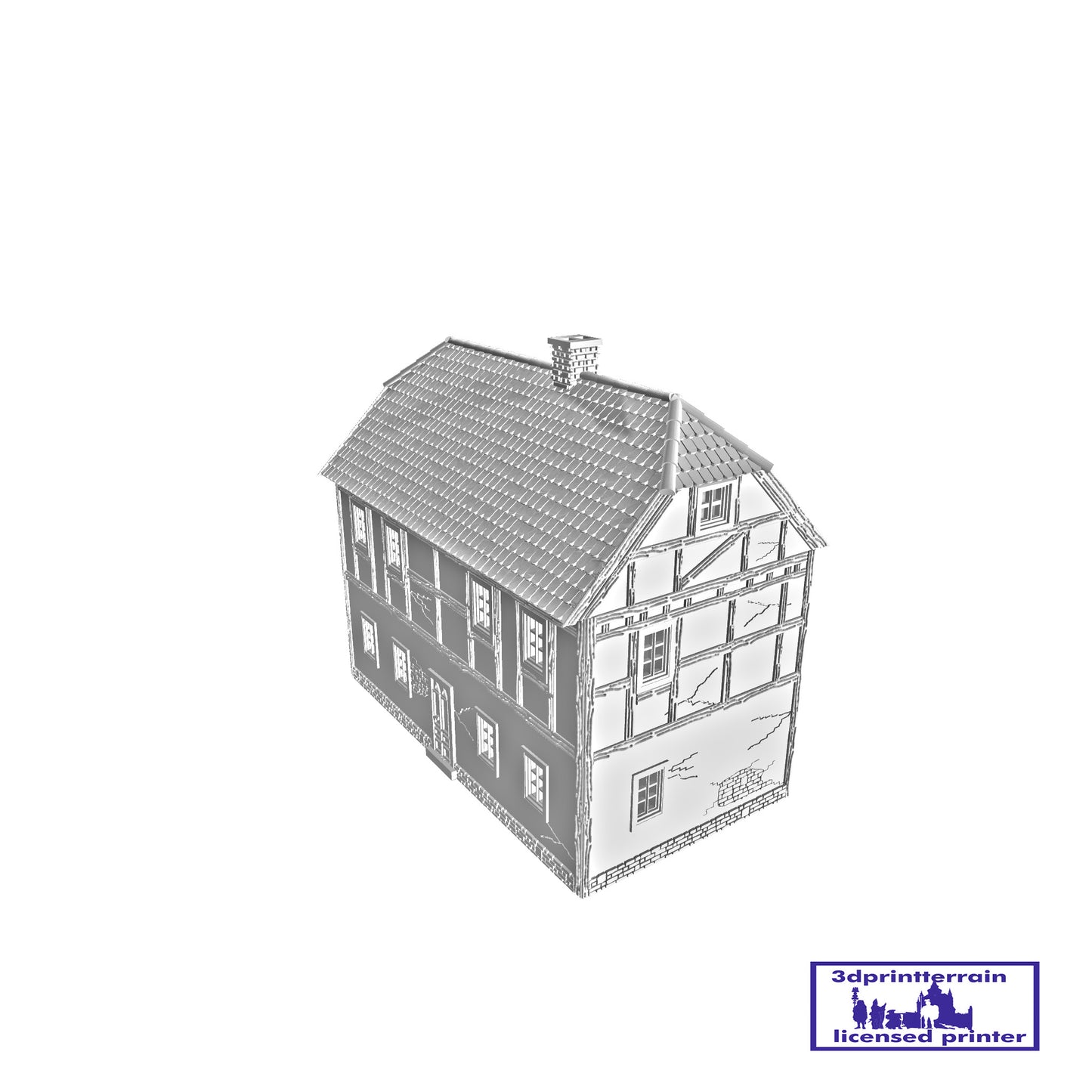 German Campaign Timbered House 3 Roof Hipped