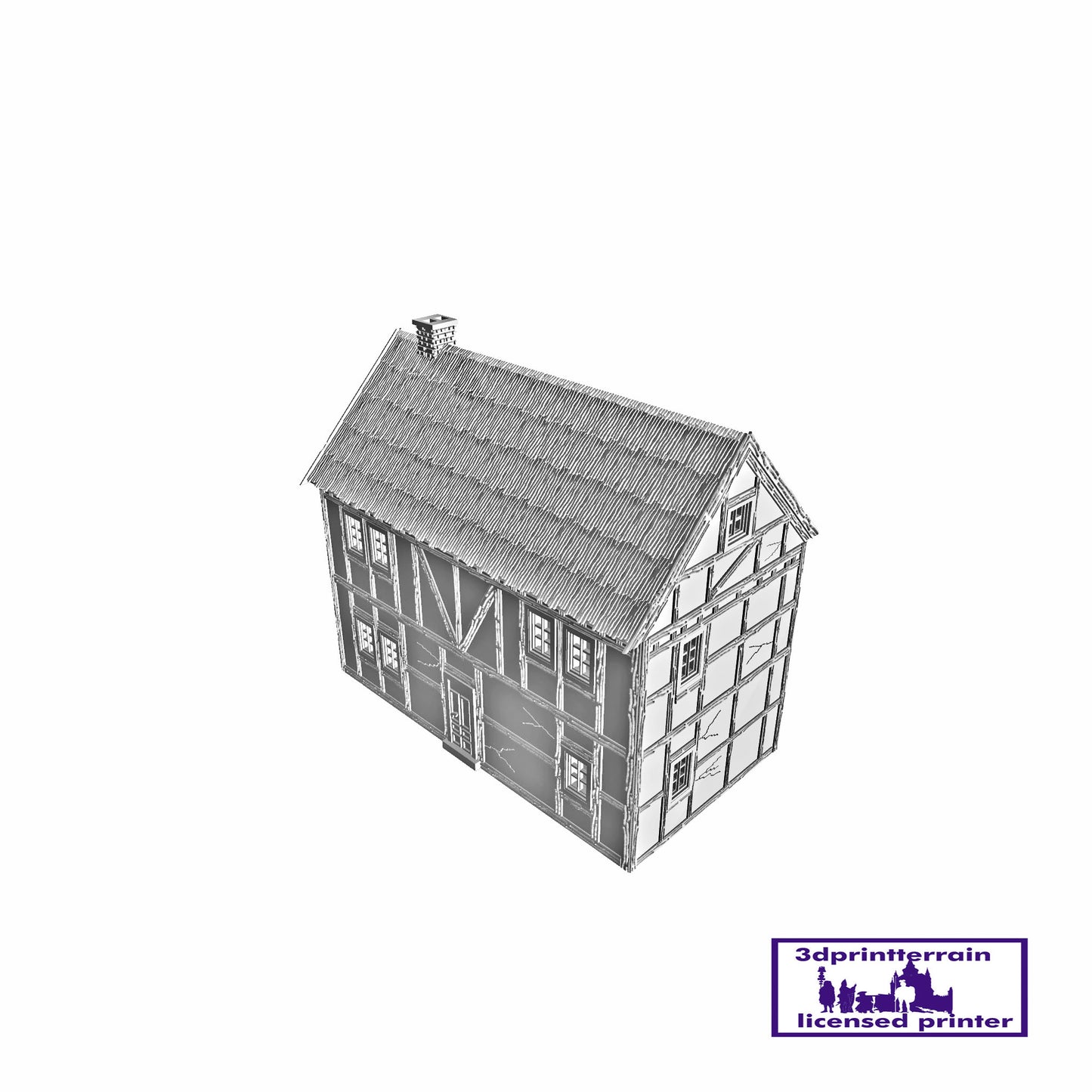 German Campaign Timbered House 4 Thatched Roof