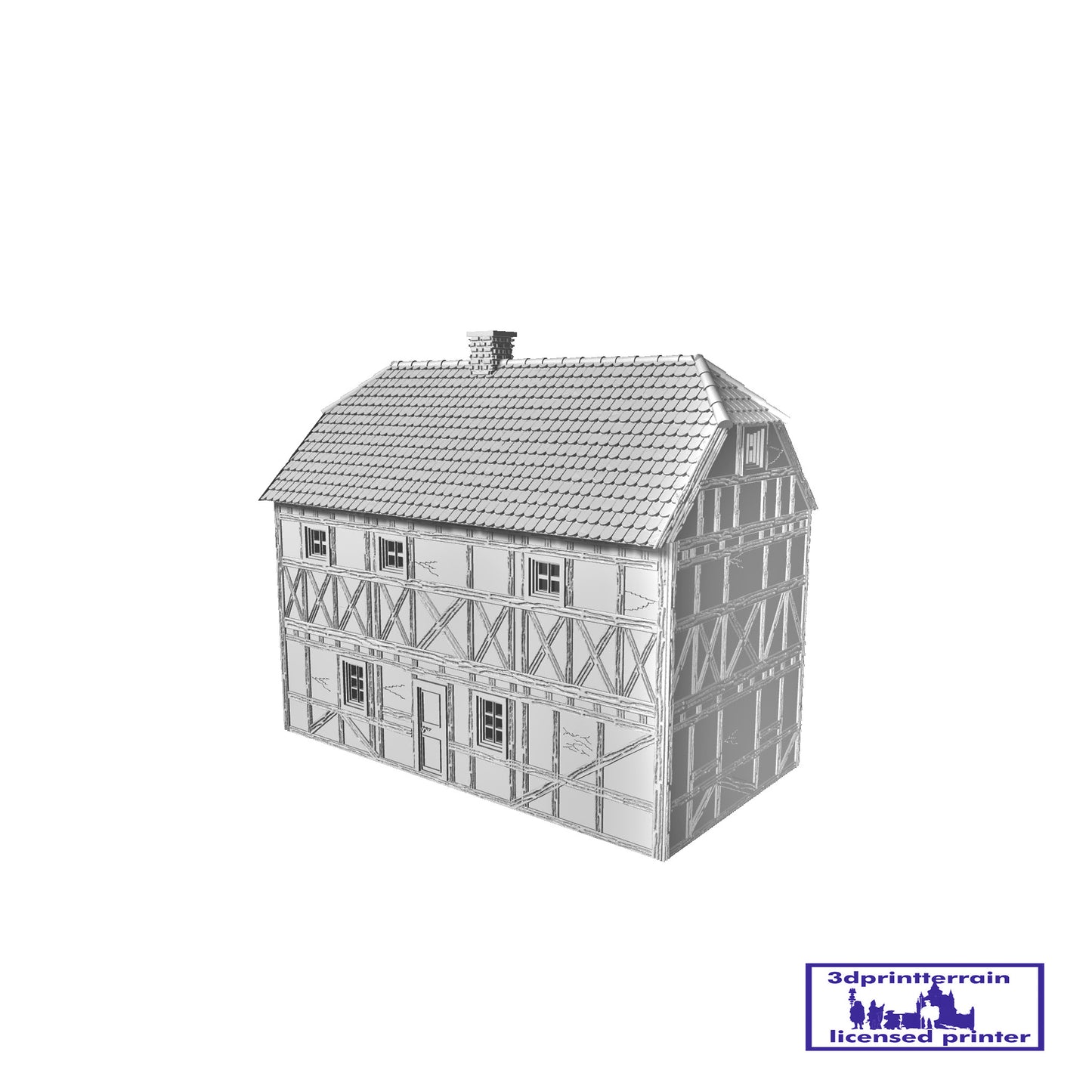 German Campaign Timbered House 1 Roof Hipped