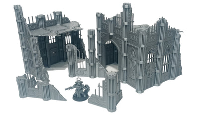 Gothic Ruined Buildings Set C