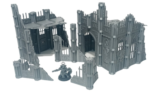Gothic Ruined Buildings Set C