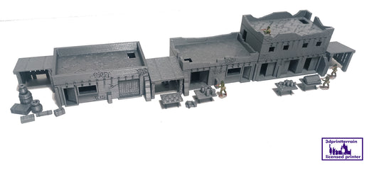 Town Commercial Desert Buildings
