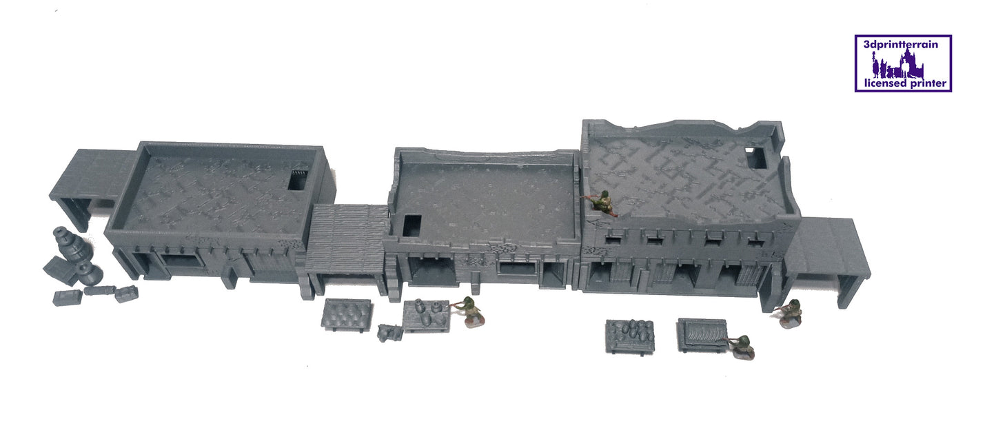 Town Commercial Desert Buildings