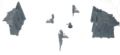 Gothic Ruined Buildings Set C