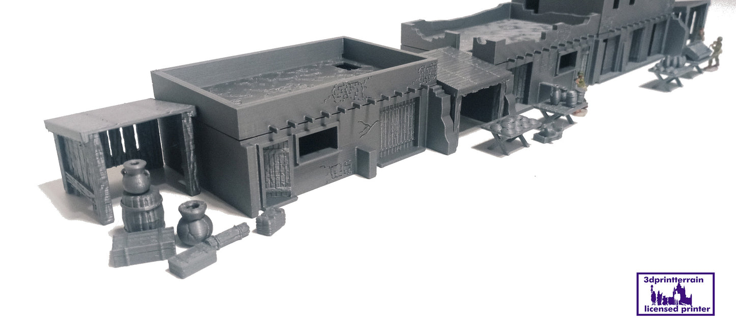 Town Commercial Desert Buildings