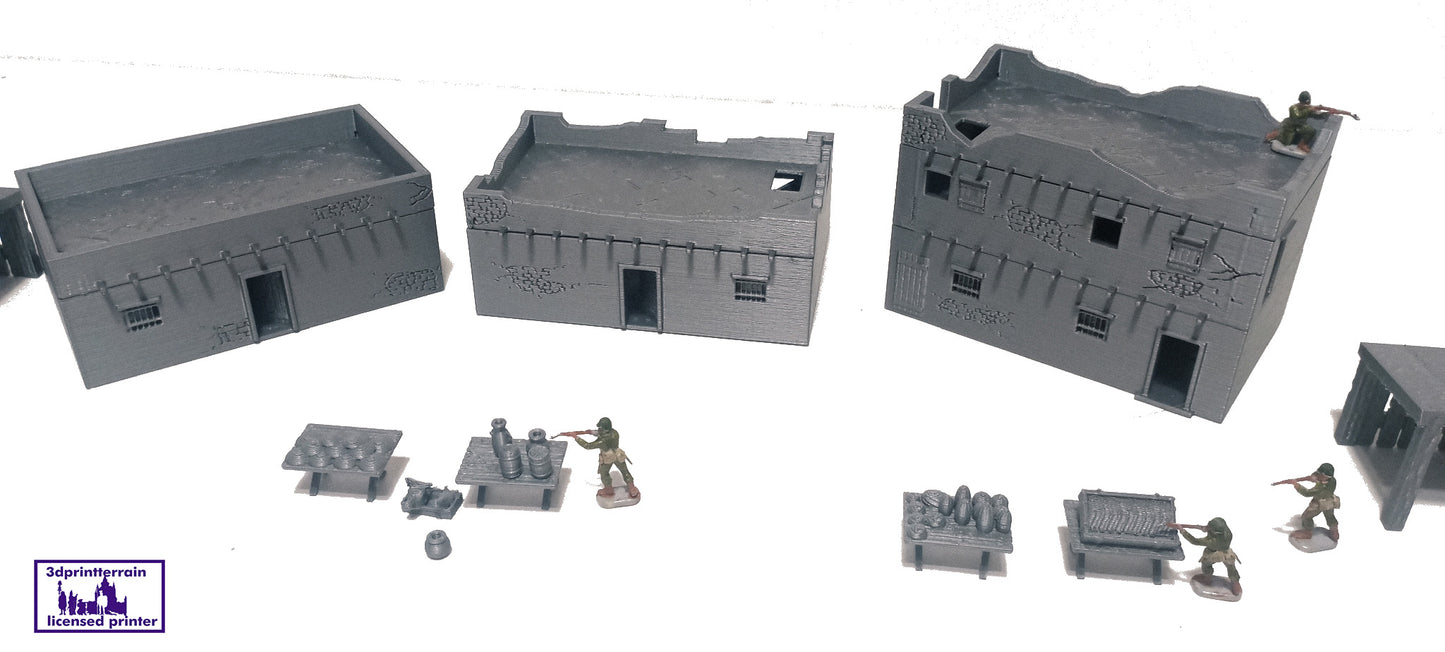 Town Commercial Desert Buildings