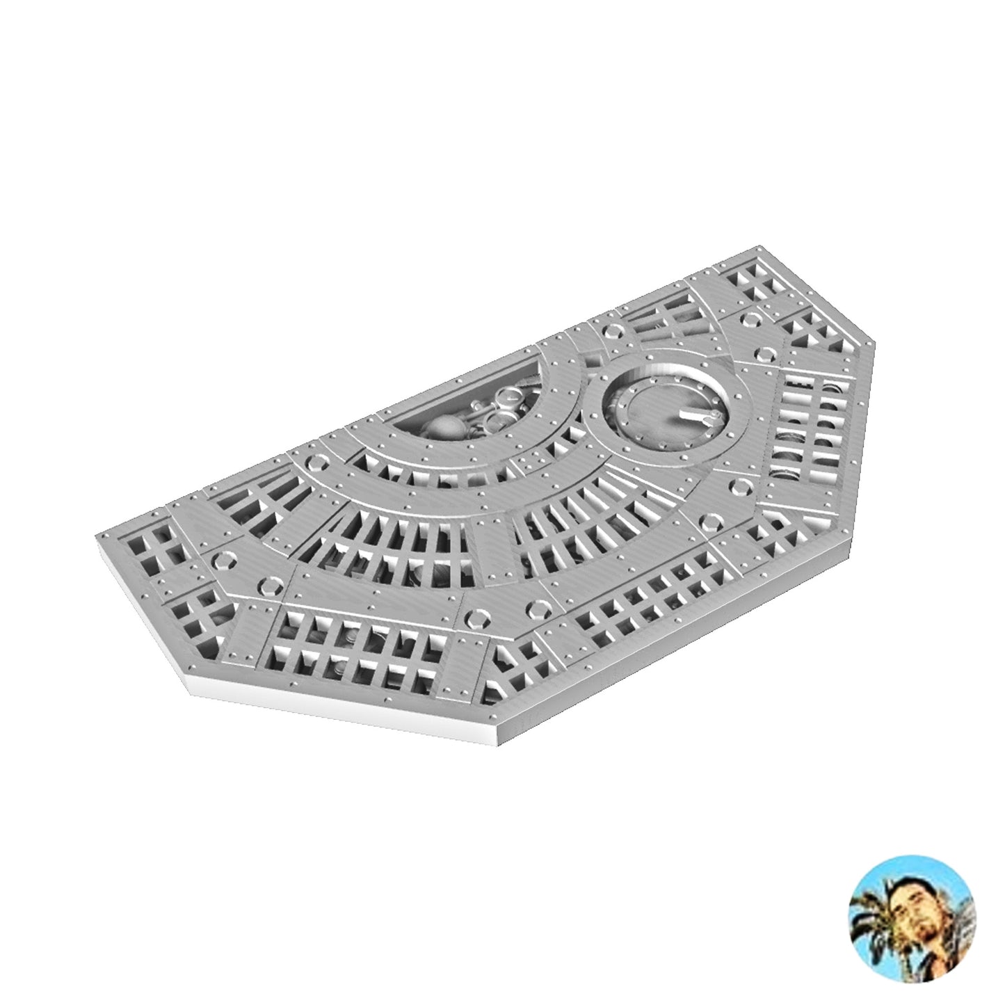 Walkway 122x61x5 Half Octagon Model A
