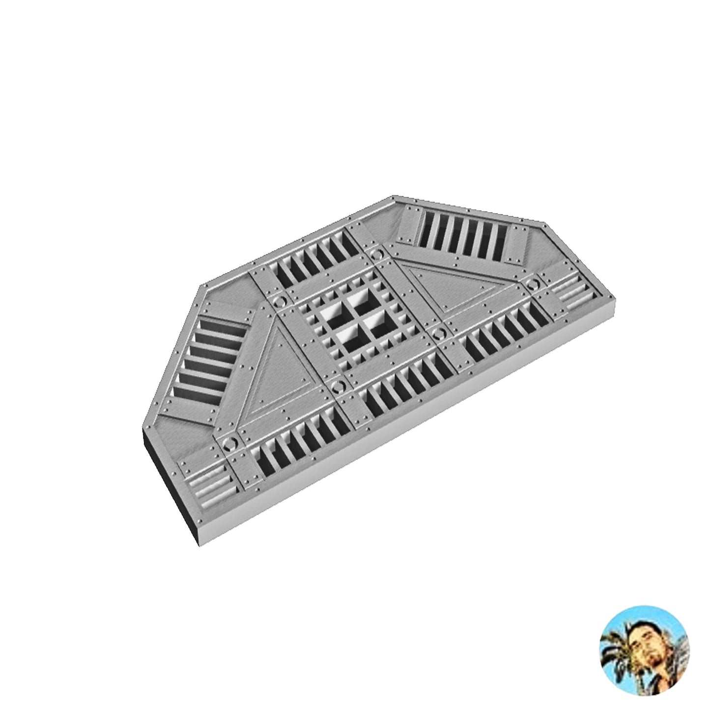 Walkway 122x61x5 Half Octagon Model C
