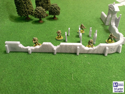 Saint-Privat Cementery Wall Damaged