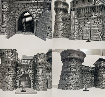 Castle Argent Set Breton Border Fortress