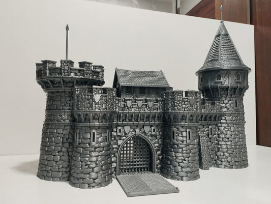 Castle Argent Set Breton Border Fortress