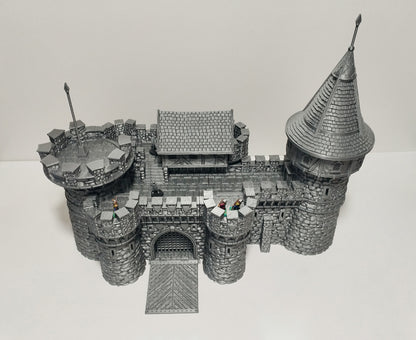 Castle Argent Set Breton Border Fortress