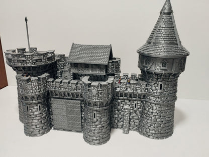 Castle Argent Set Breton Border Fortress