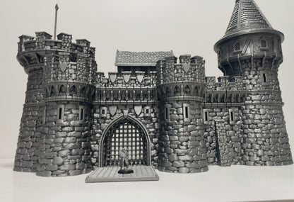 Castle Argent Set Breton Border Fortress