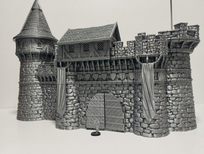 Castle Argent Set Breton Border Fortress