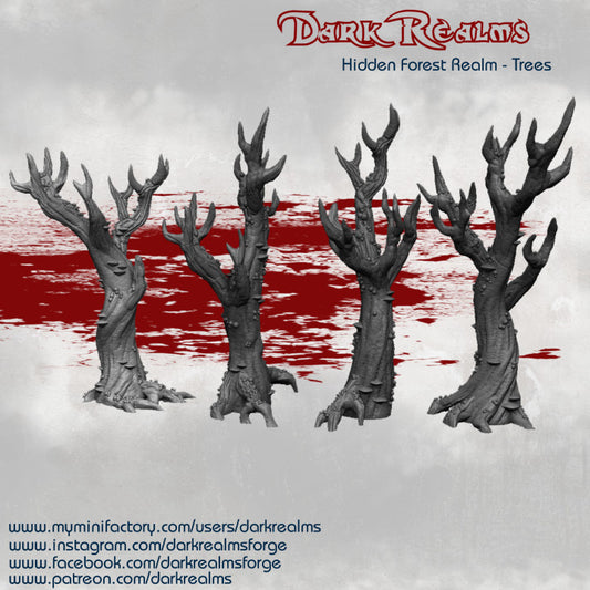 Elven Hidden Forest Realm Trees
