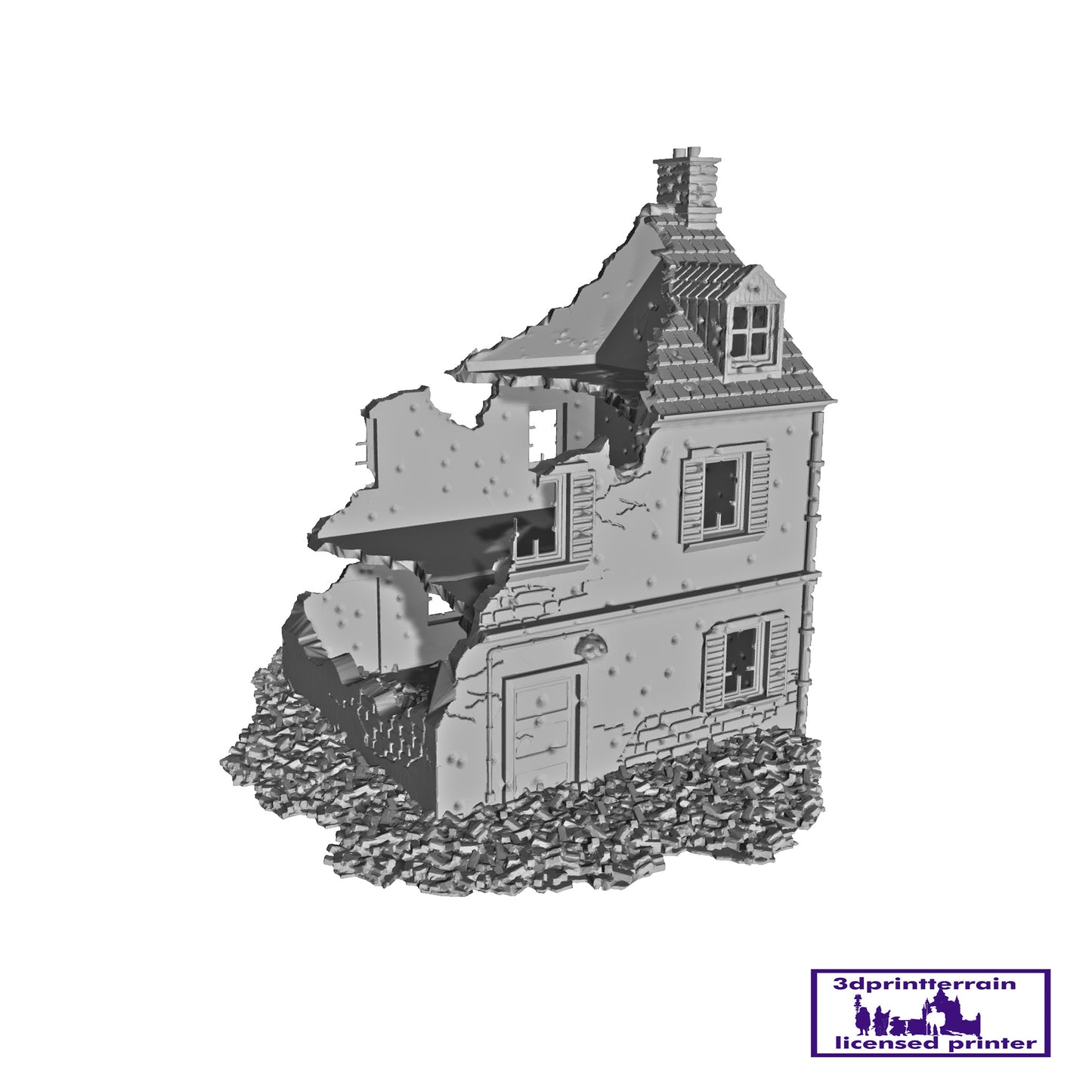 French Destroyed House 1