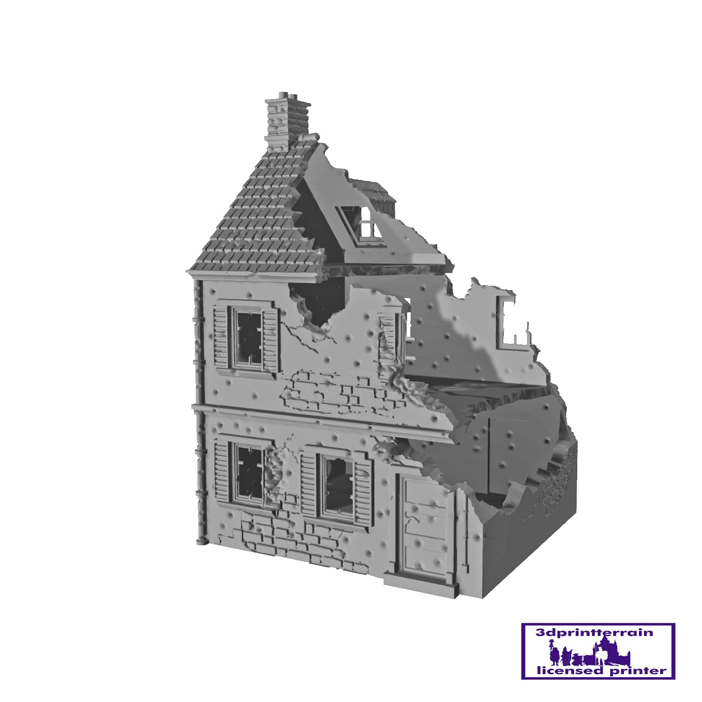 French Destroyed House 1