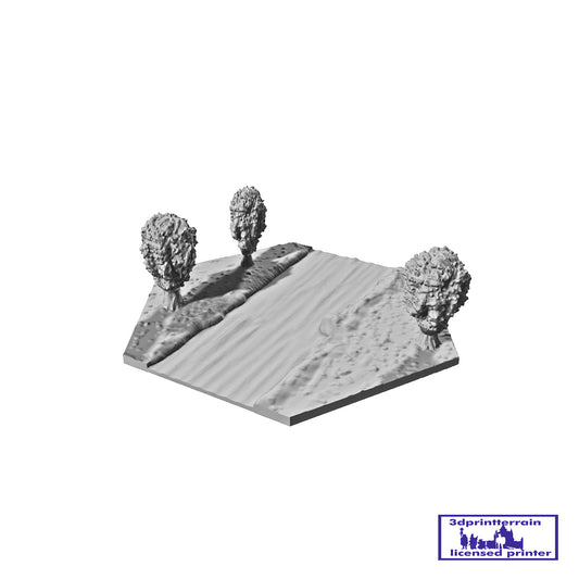 Hex Tile 23 River