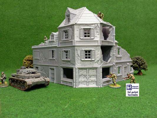 Collection Normandy Corner Street Damaged