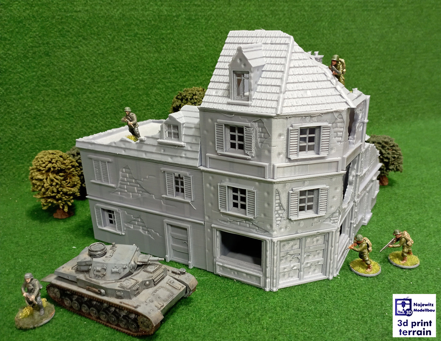 Collection Normandy Corner Street Damaged