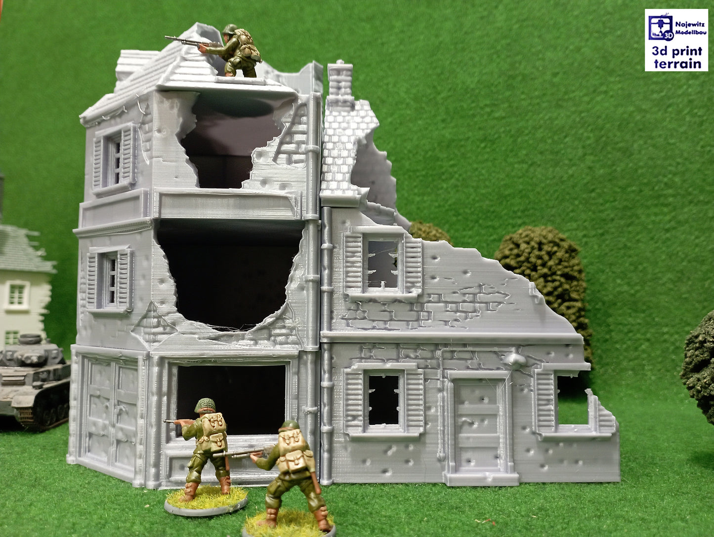 Collection Normandy Corner Street Damaged