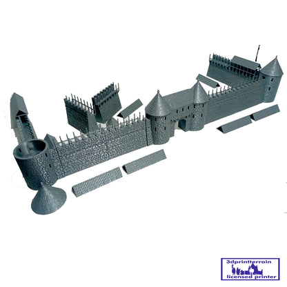 Medieval City Town Wall C