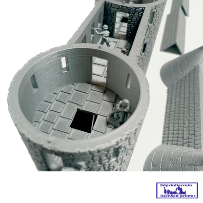 Medieval City Town Wall C