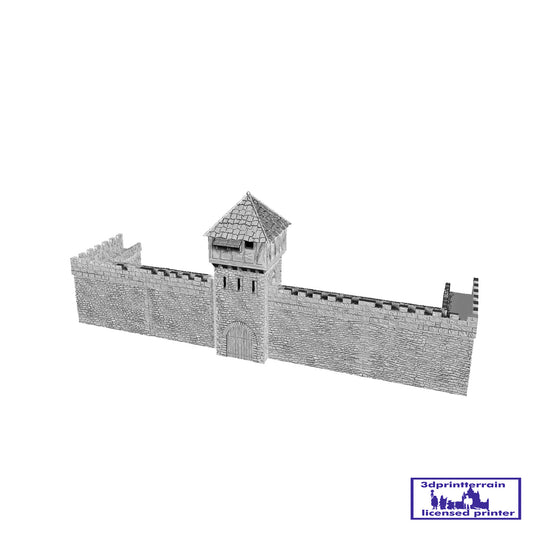 Medieval City Town Wall D