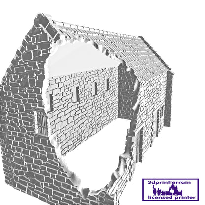 Monastery Barn Ruined