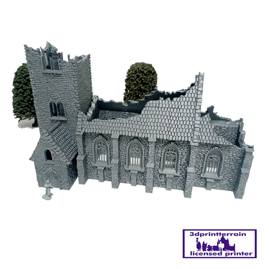 Norman Church Destroyed