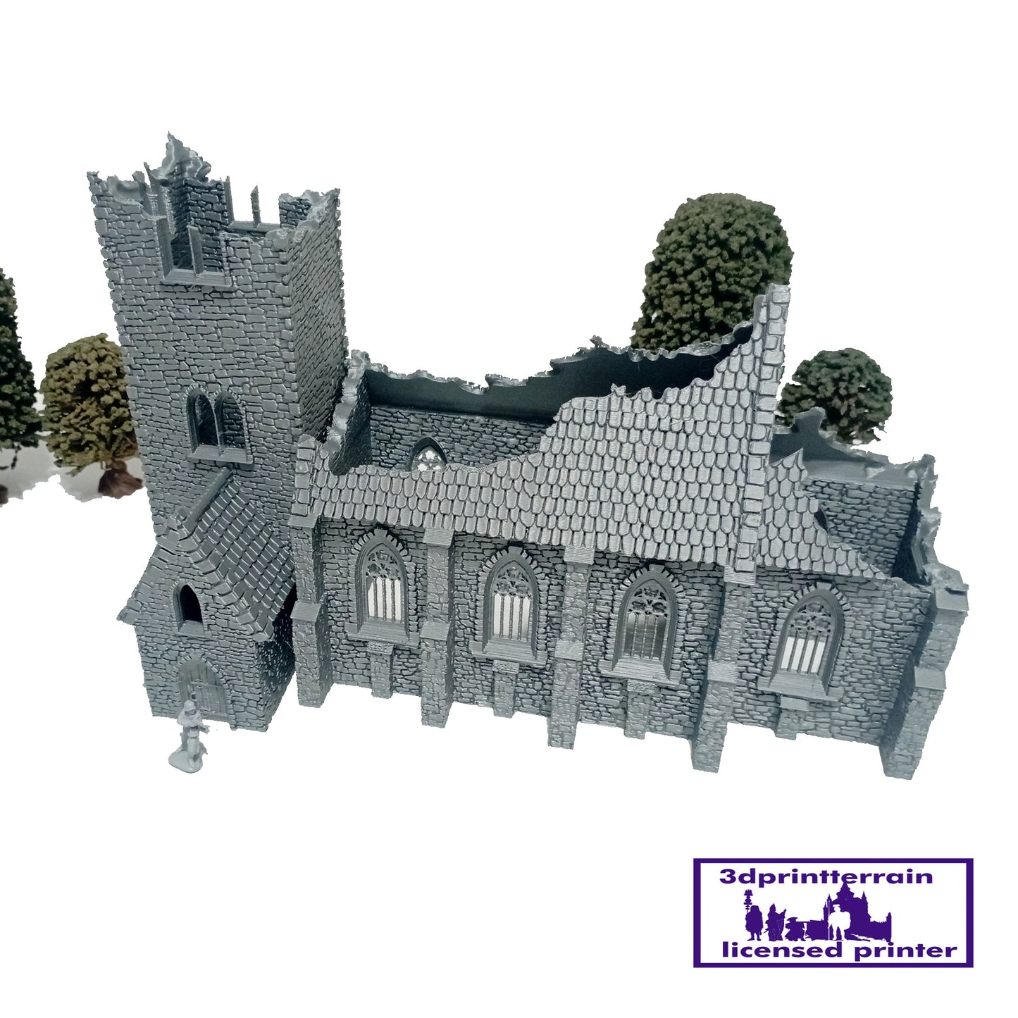Norman Church Destroyed