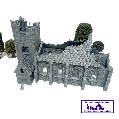 Norman Church Destroyed