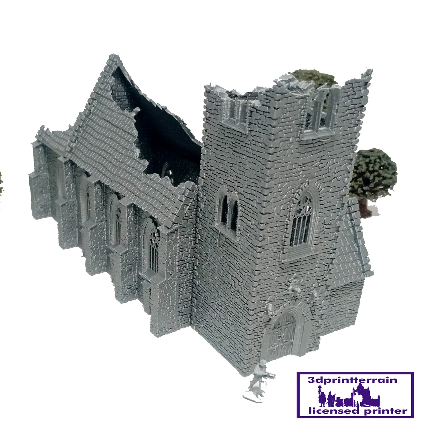 Norman Church Destroyed