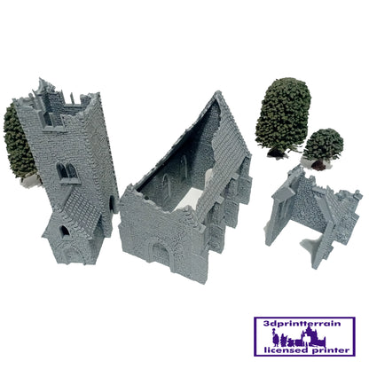 Norman Church Destroyed