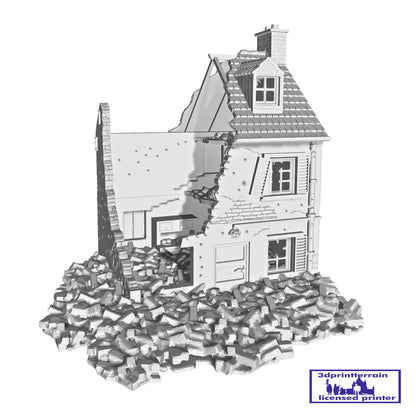 Normandy Town House Destroyed 2