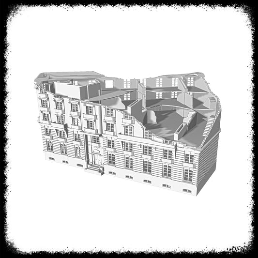 STL Files Champs Elysées Corner Damaged Building
