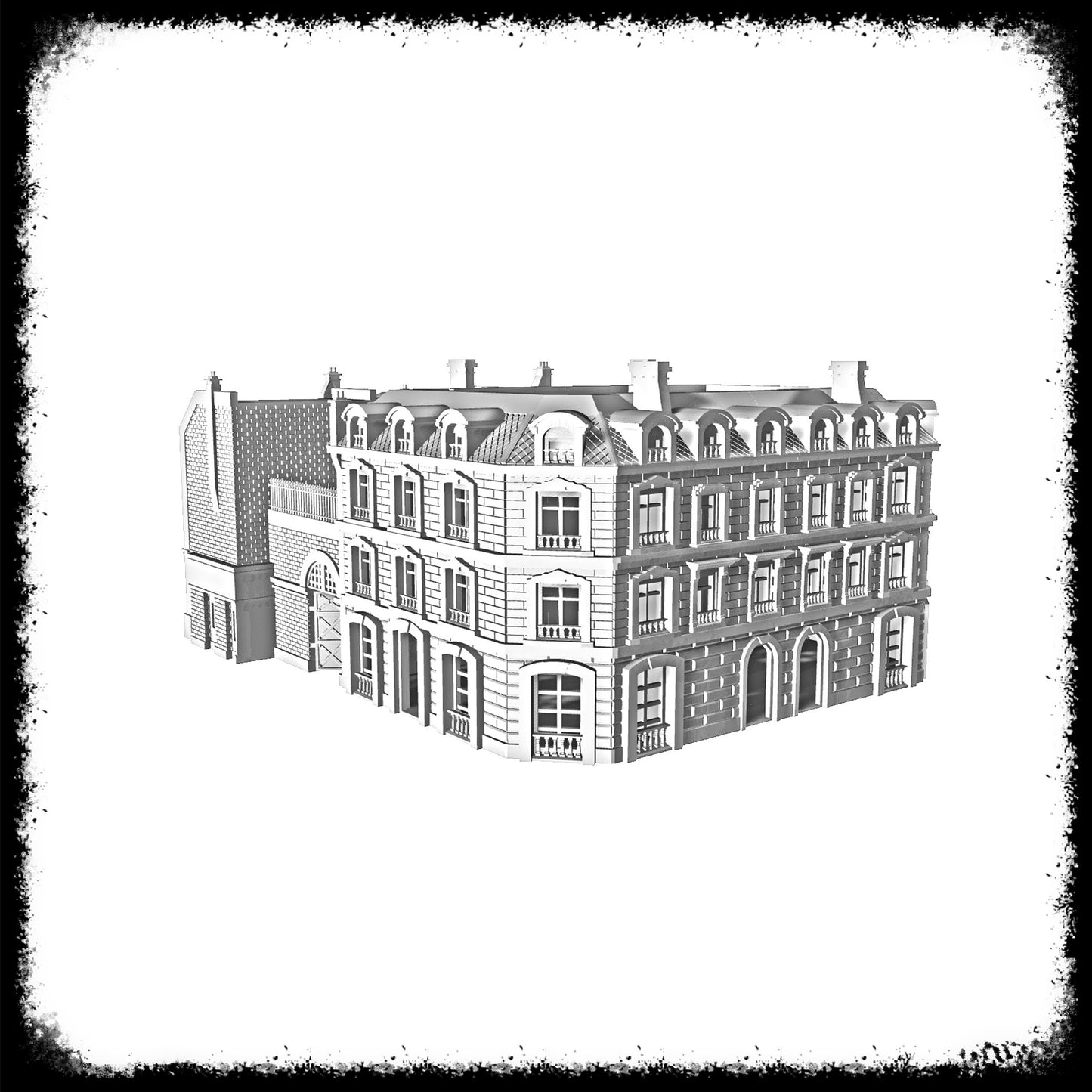STL Files Champs Elysées Shop Buildings 1