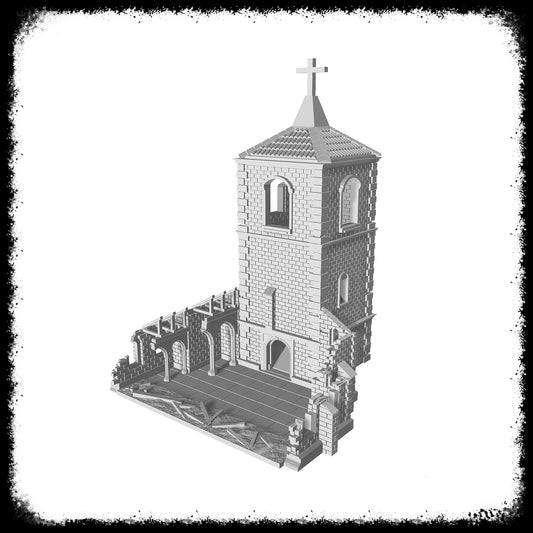 STL Files Church Dice Tower