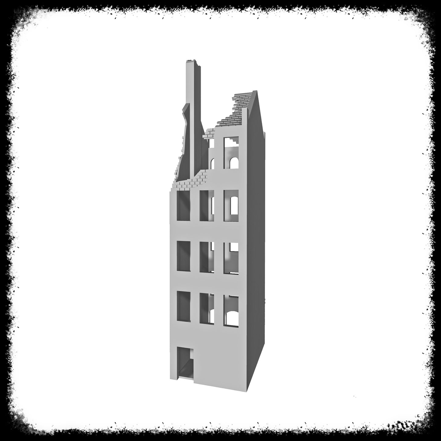 STL Files Dutch Block City 1 Ruined
