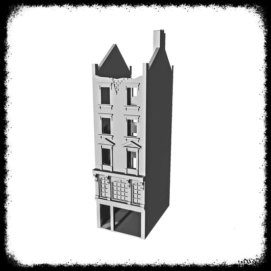 STL Files Dutch Block City 3 Ruined