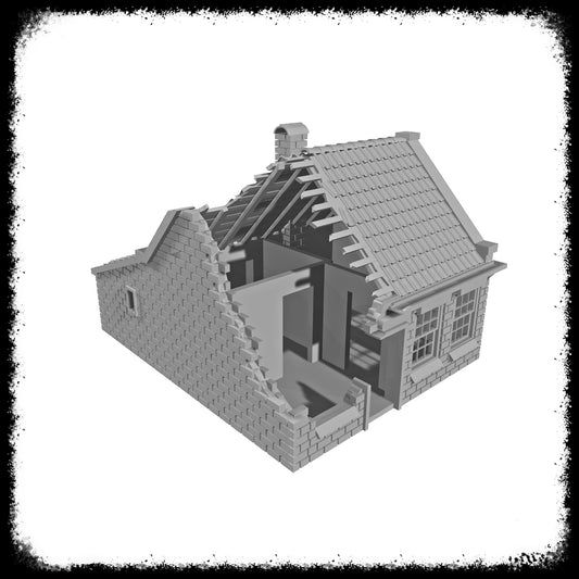 STL Files Dutch House Ruined