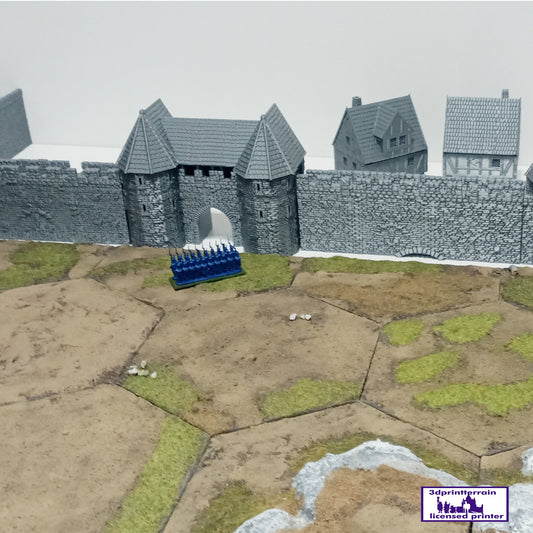 Medieval City Town Wall A