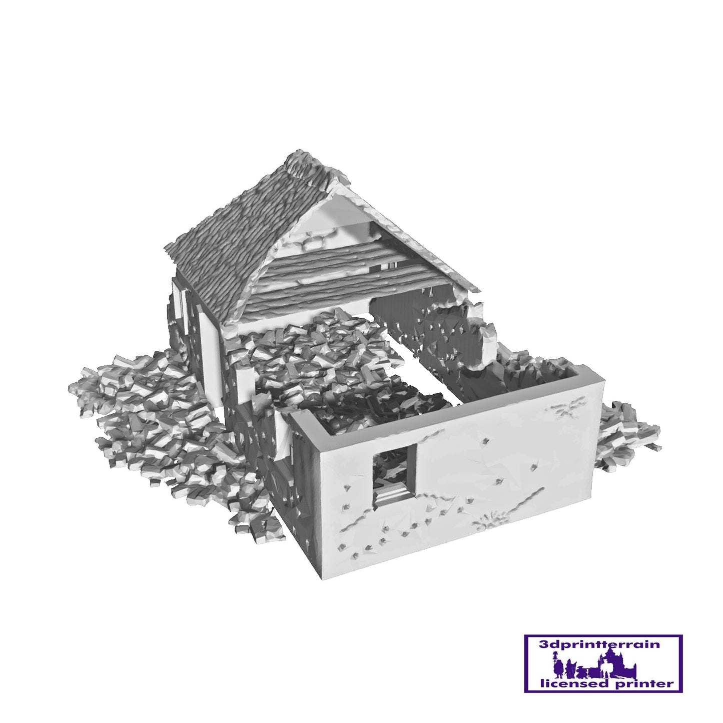 Thatched House Destroyed