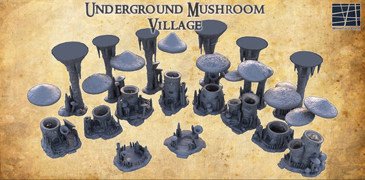 Underground Mushroom Village