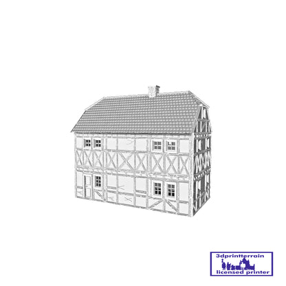 German Campaign Timbered House 1 Roof Hipped