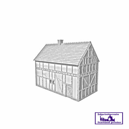 German Campaign Timbered Barn Shingled Roof